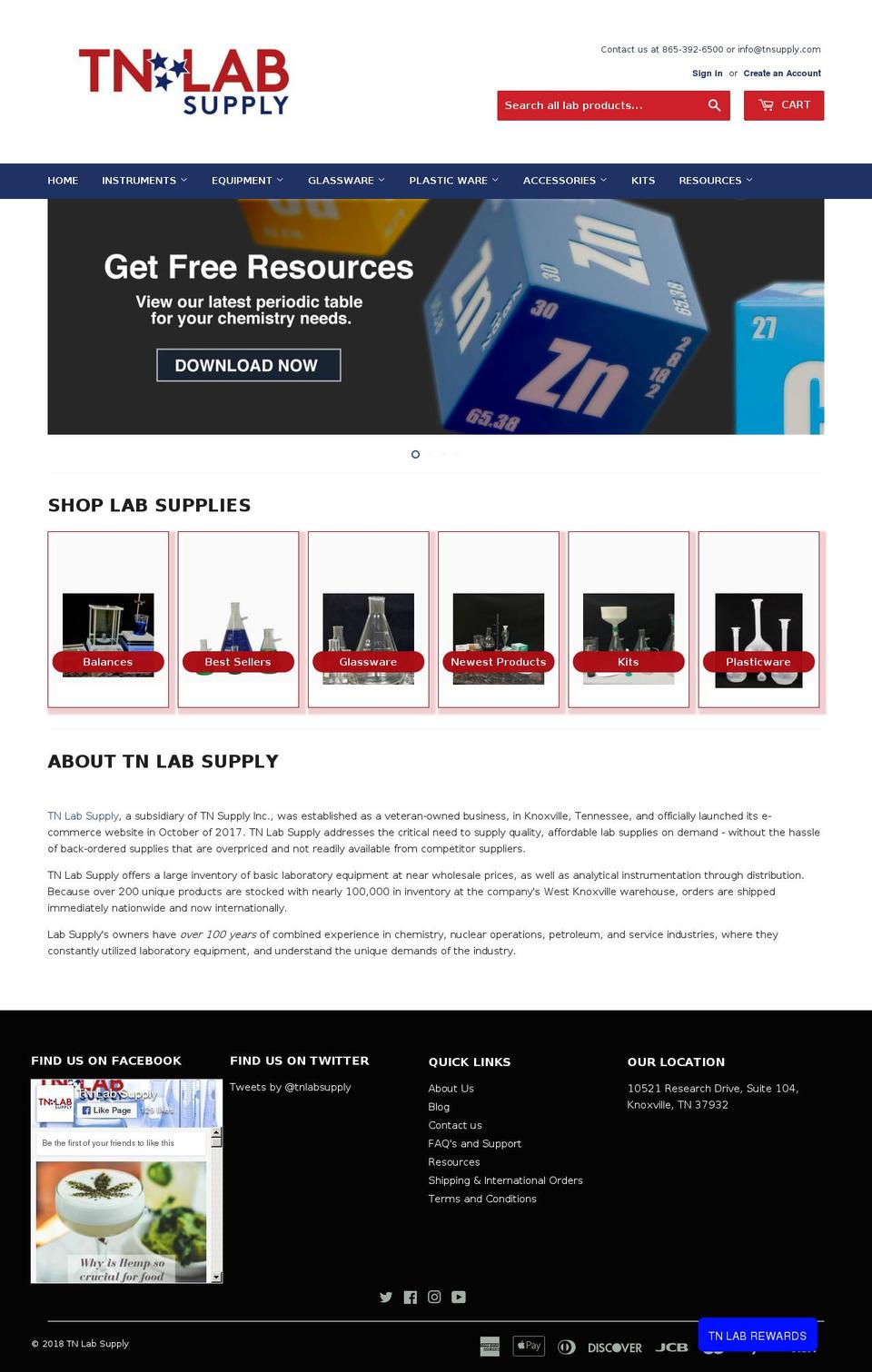 tnlab.com Shopify store