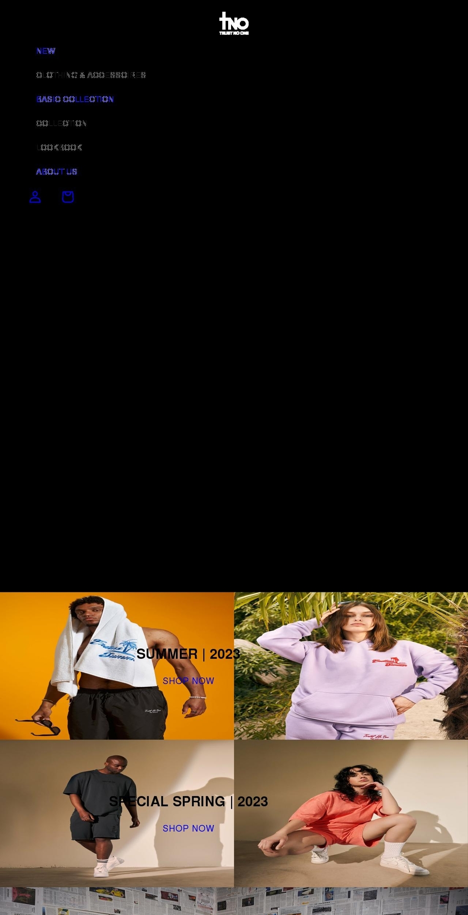 tno-clothing.com shopify website screenshot