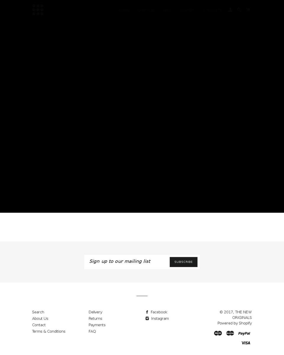 tnoamsterdam.com shopify website screenshot