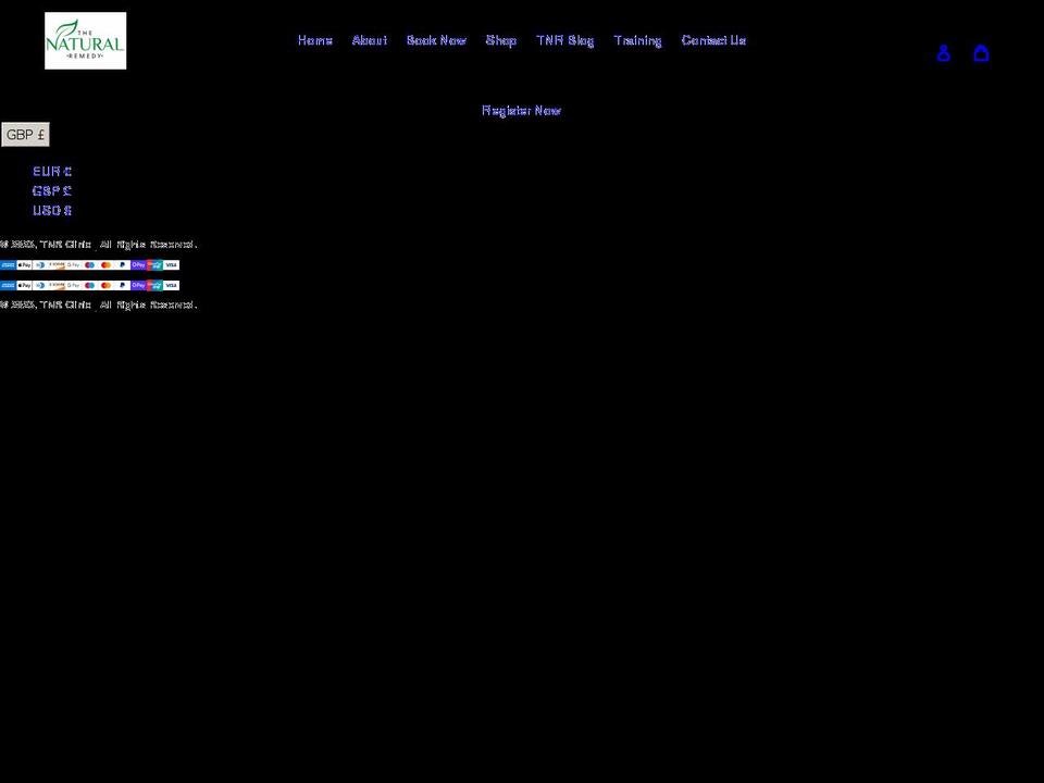 tnrclinic.com shopify website screenshot