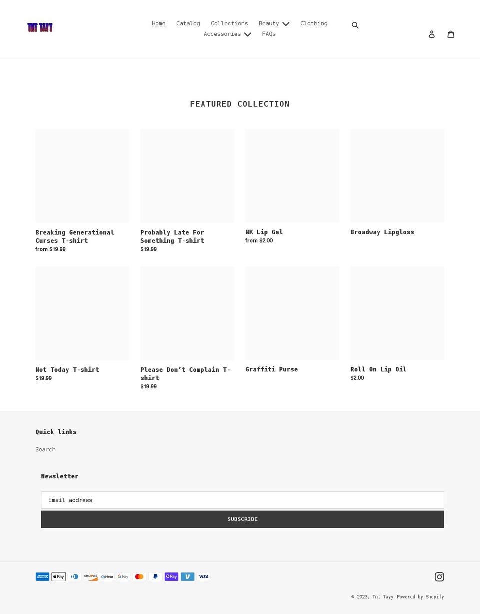 tnttayy.com shopify website screenshot