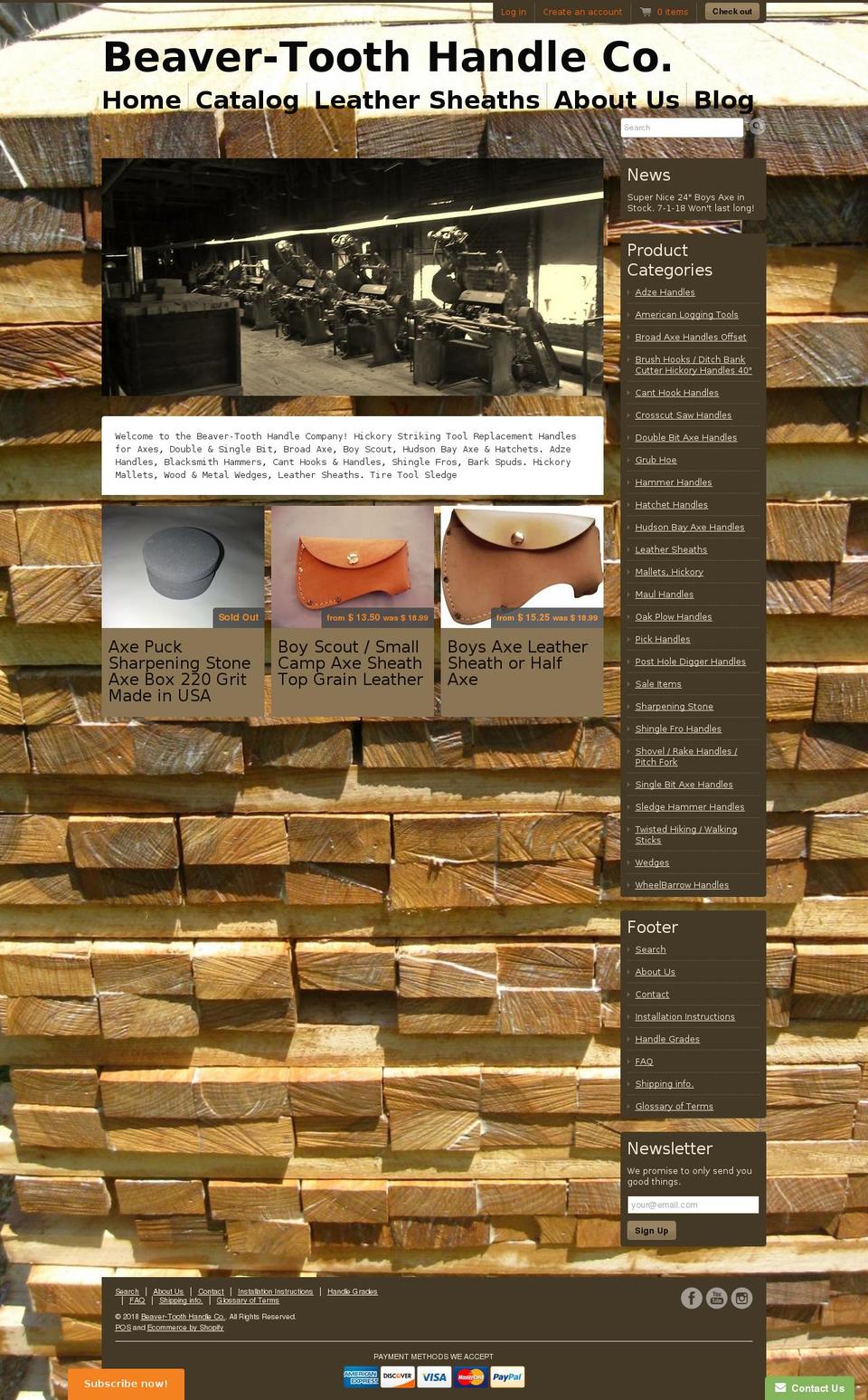 tntwistedsticks.com — Shopify storefront screenshot