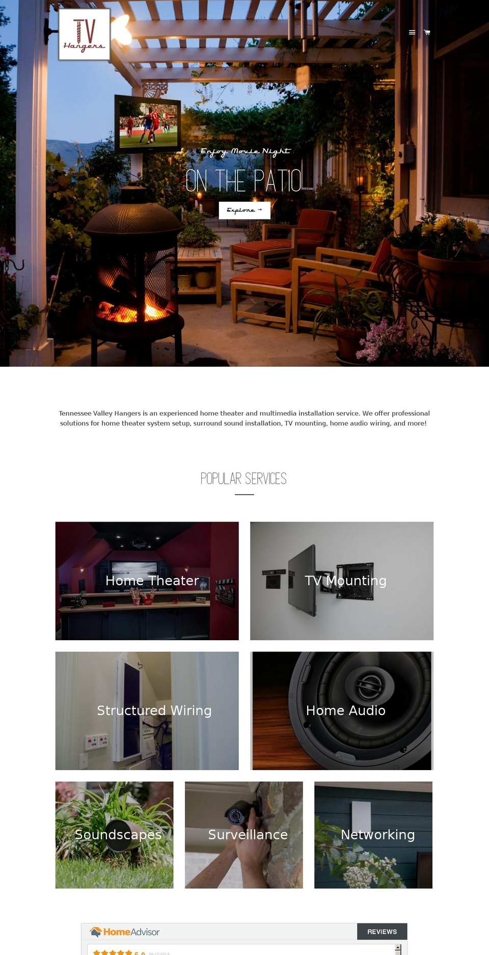 tnvalleyhangers.com — Shopify storefront screenshot