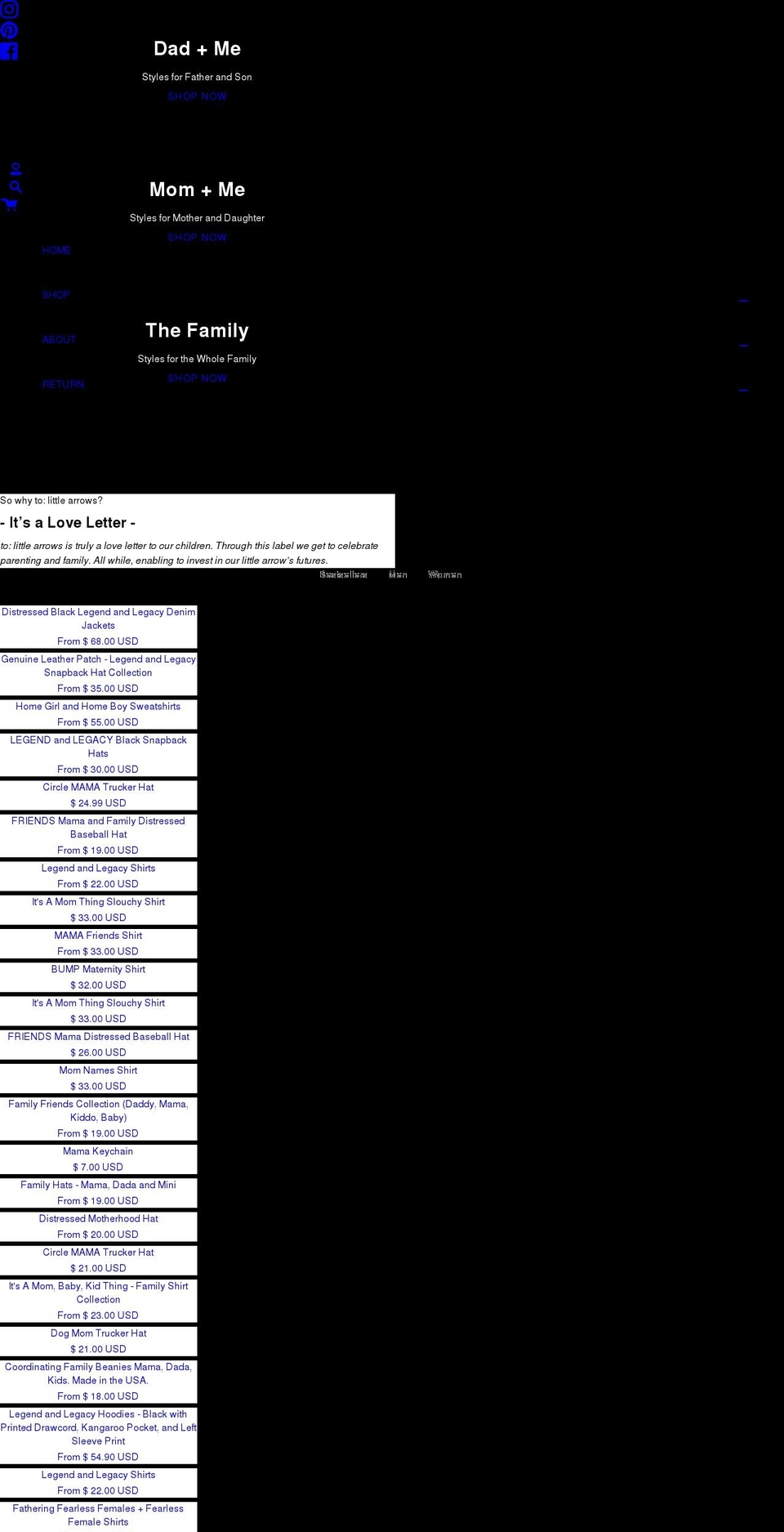 to-little-arrows.myshopify.com shopify website screenshot