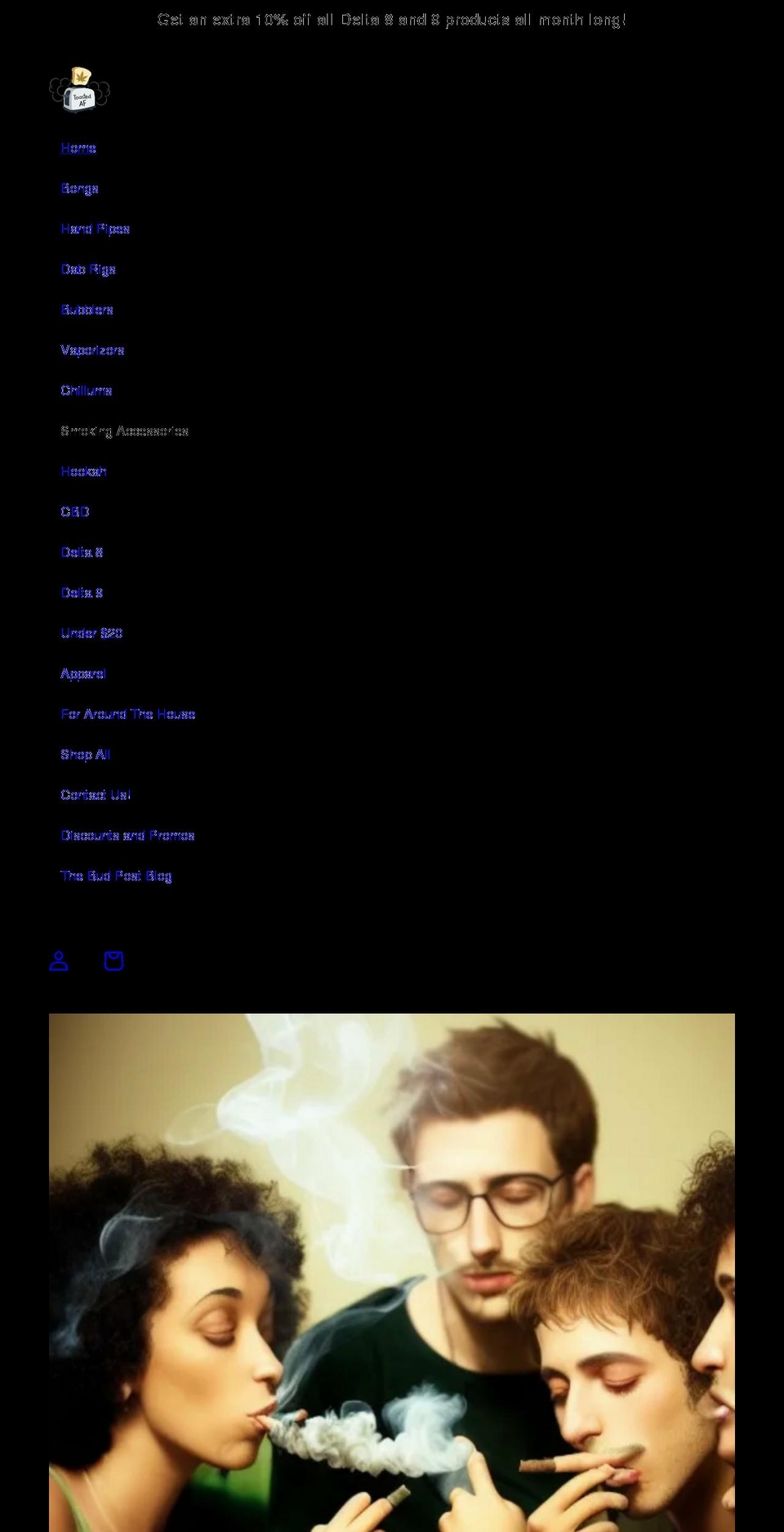 toastedaf.com shopify website screenshot