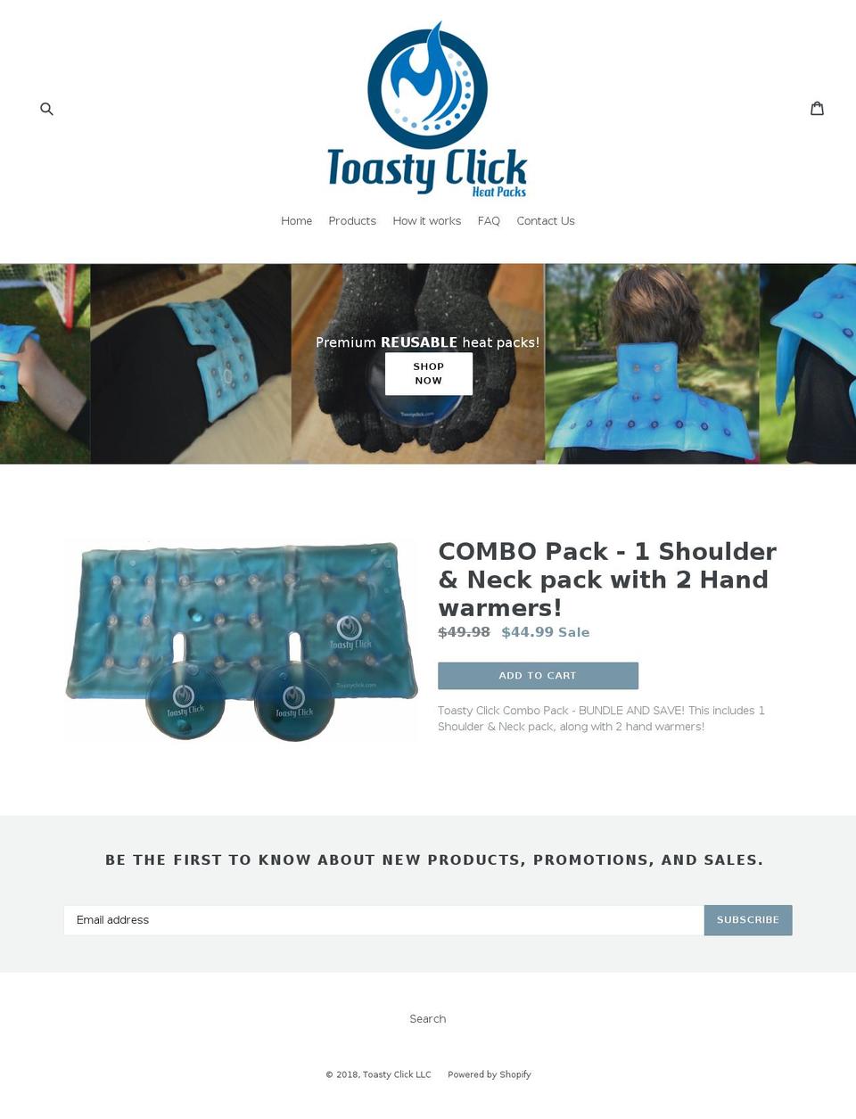 Snow Shopify theme site example toastyclick.com