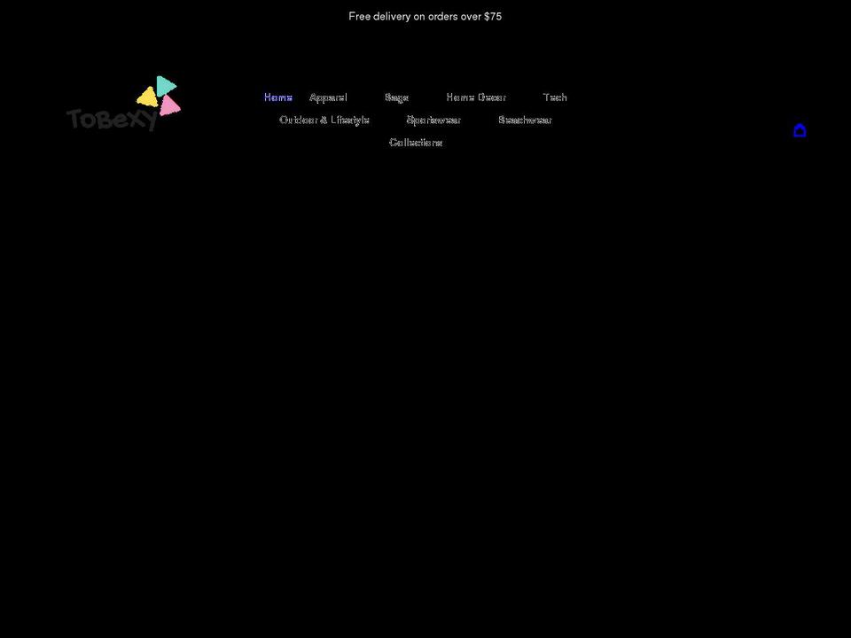 tobexy.com shopify website screenshot