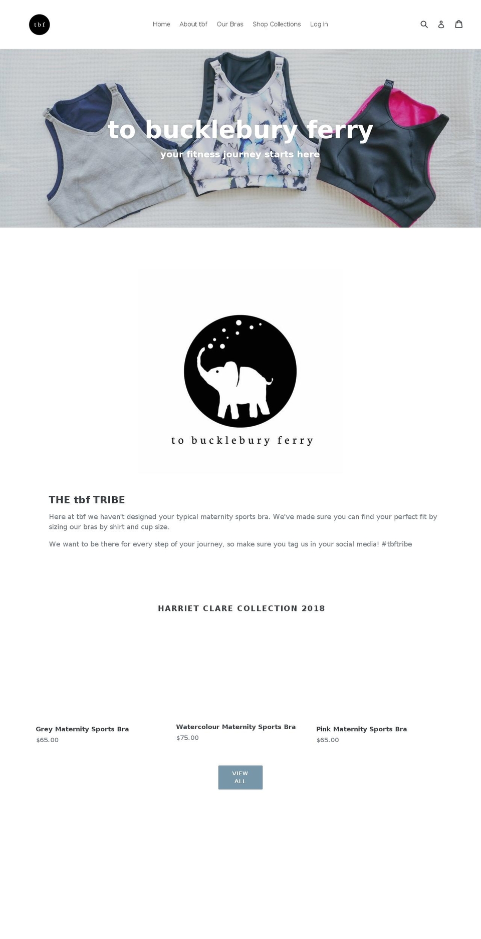 tobuckleburyferry.com shopify website screenshot