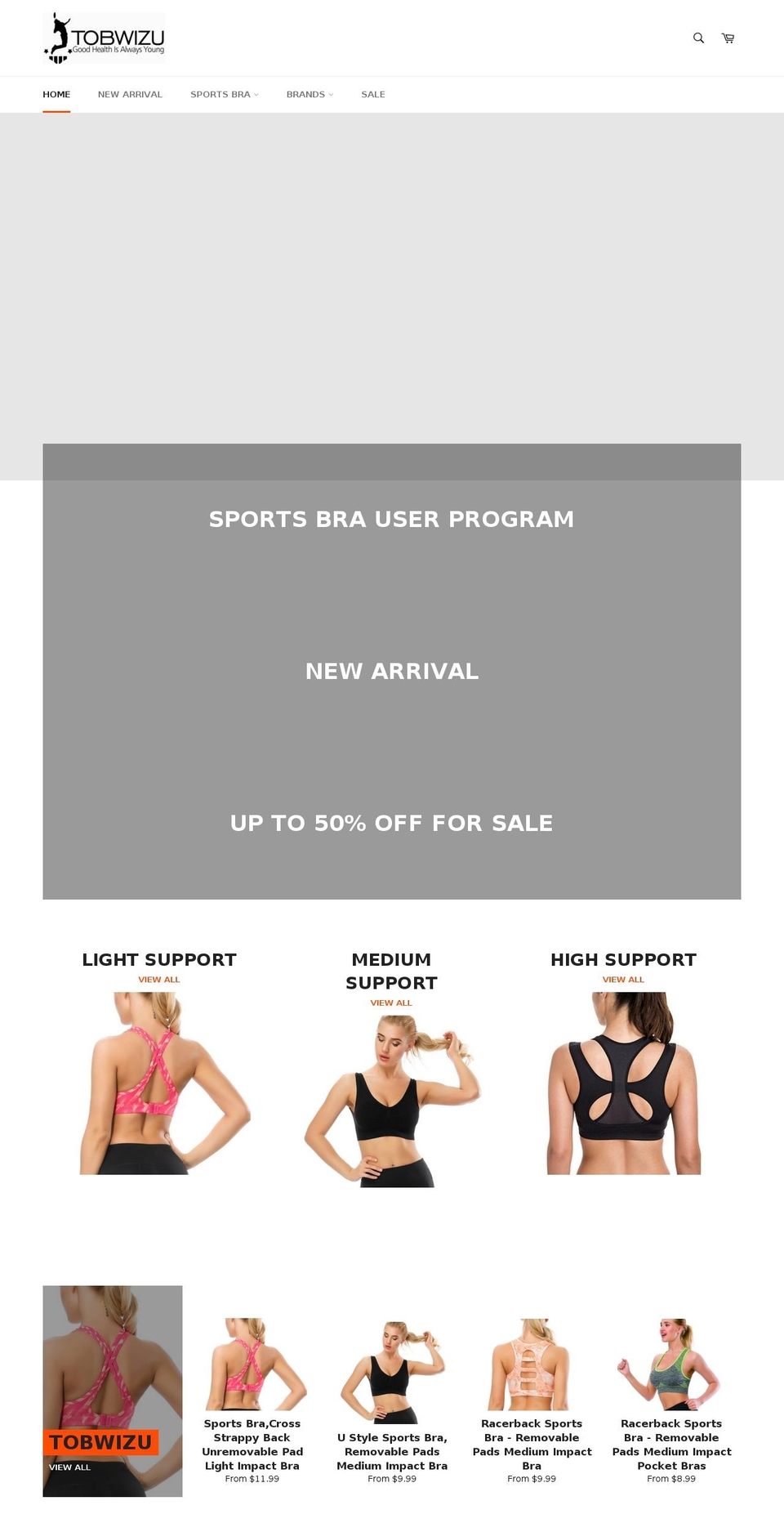 tobwizu.com shopify website screenshot