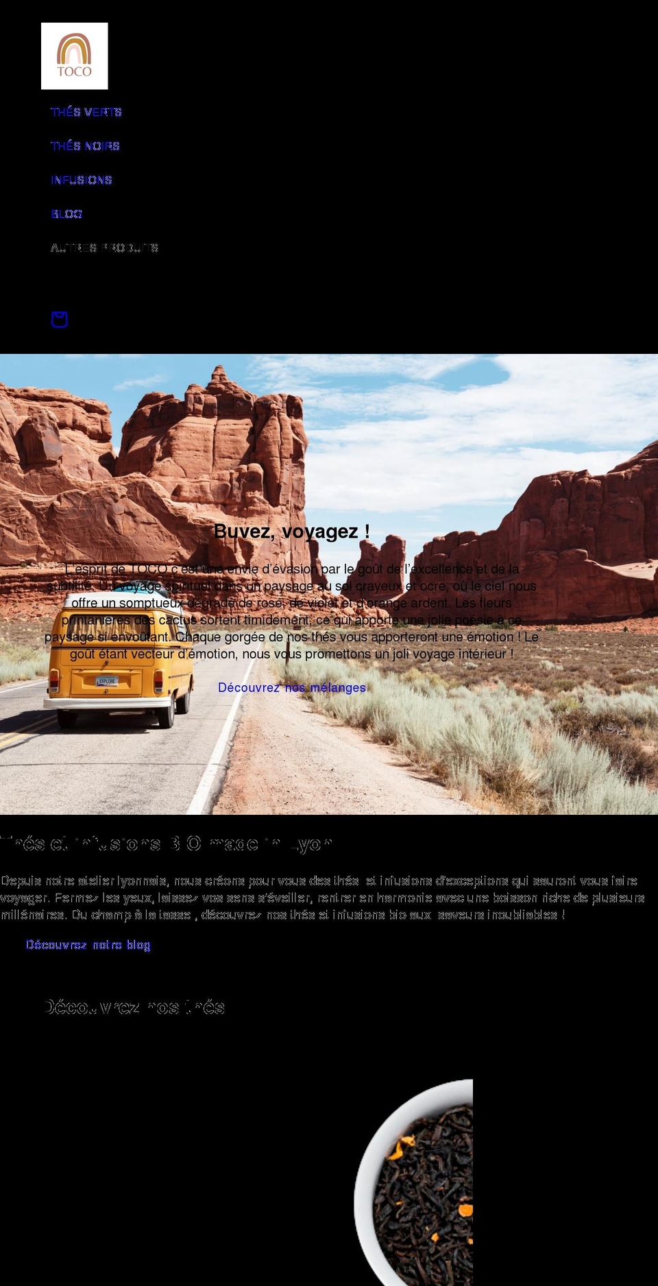toco-the.com shopify website screenshot