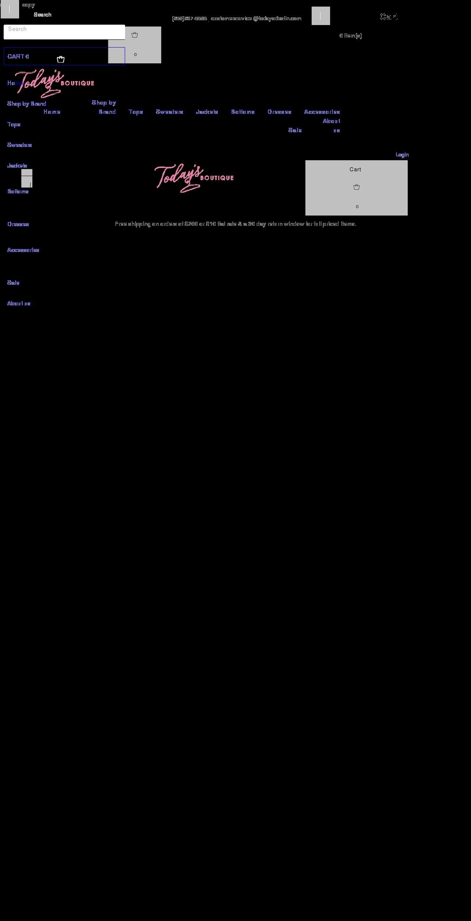 todaysdestin.com shopify website screenshot