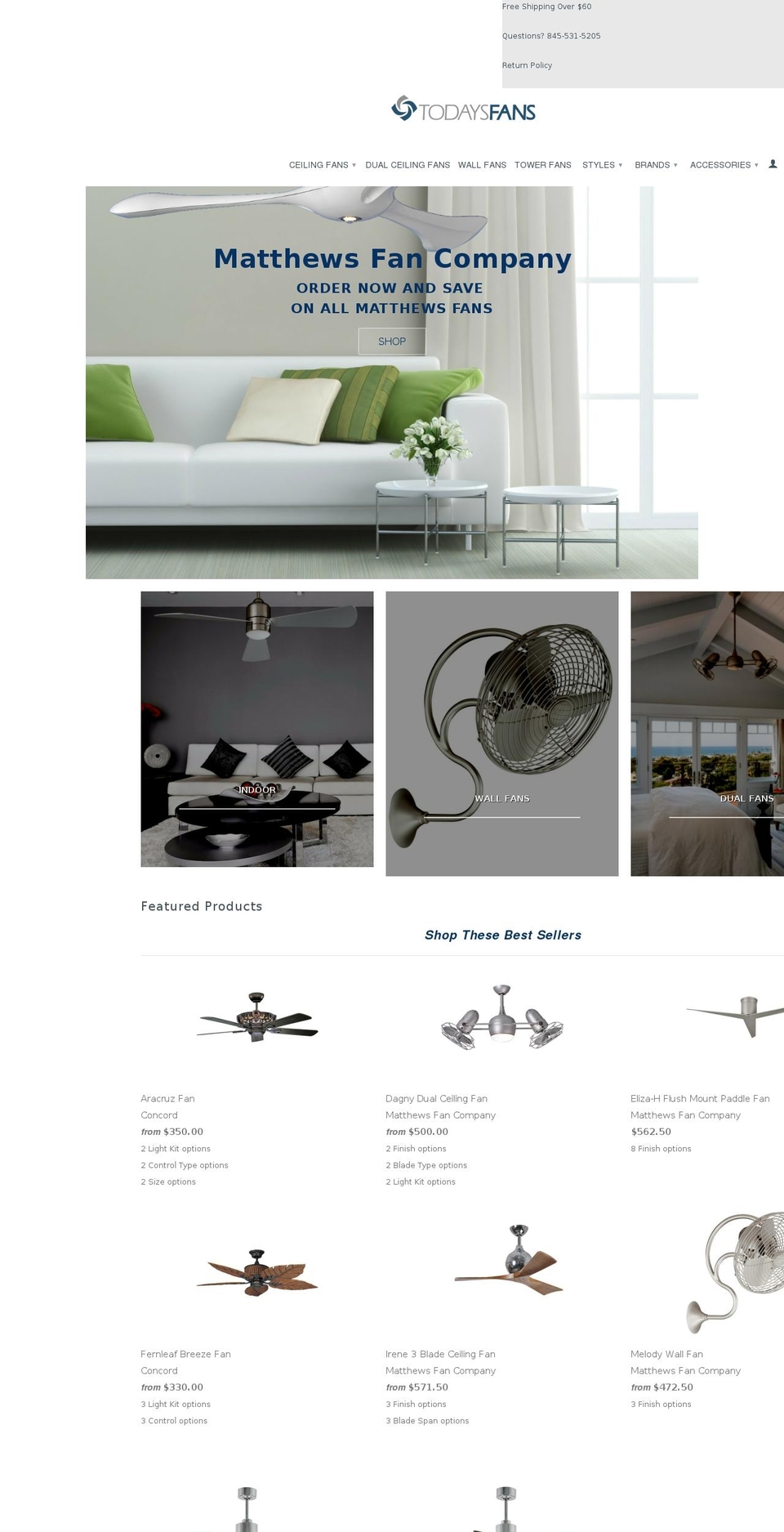 todaysfans.com shopify website screenshot