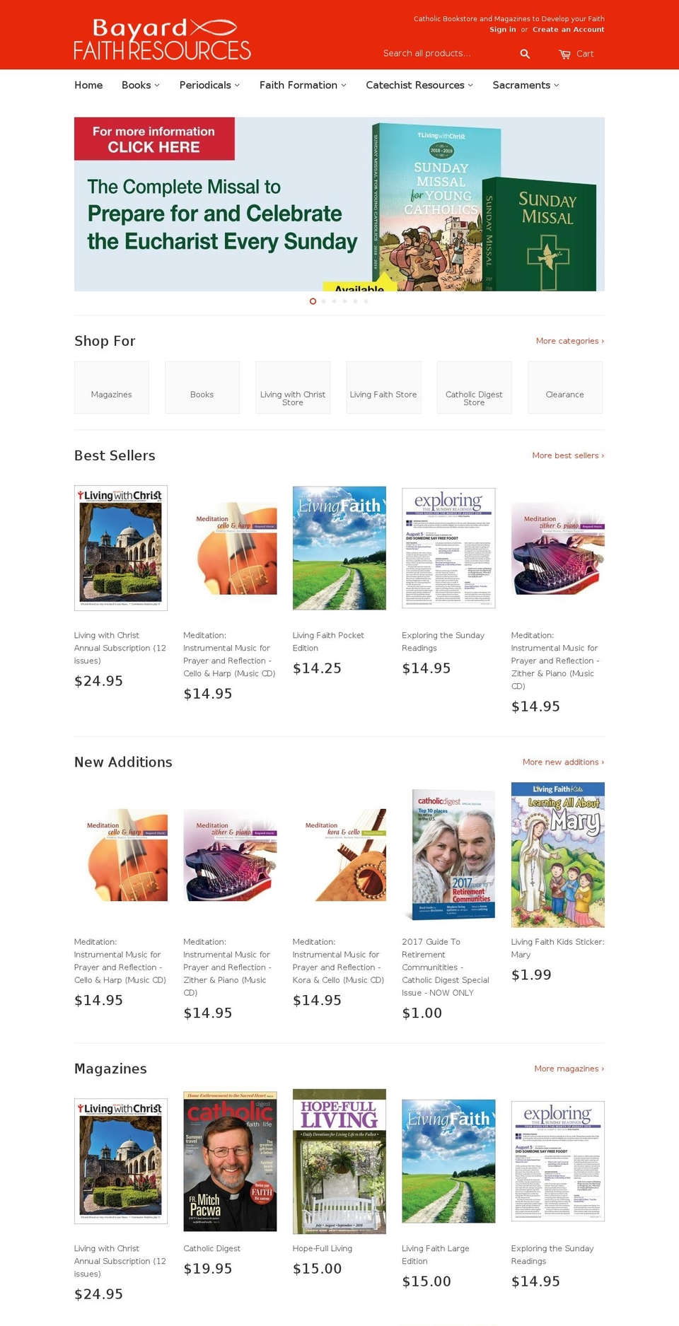 todaysparishminister.com — Shopify storefront screenshot