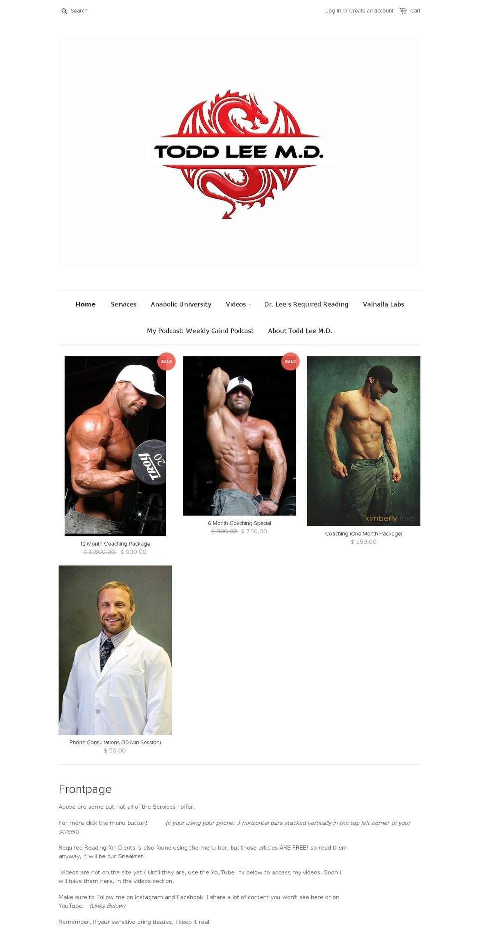 toddleemd.com shopify website screenshot