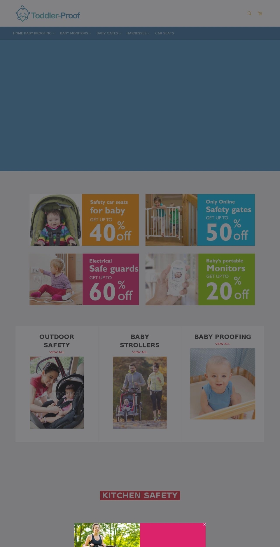 toddler-proof.com shopify website screenshot