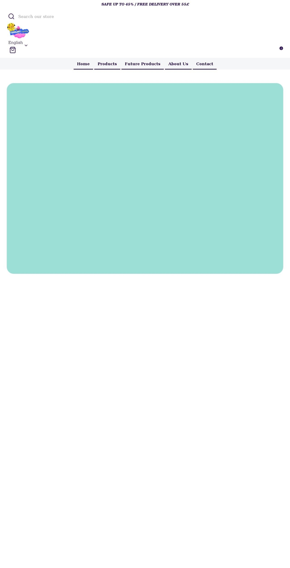 toddlersfamily.com shopify website screenshot