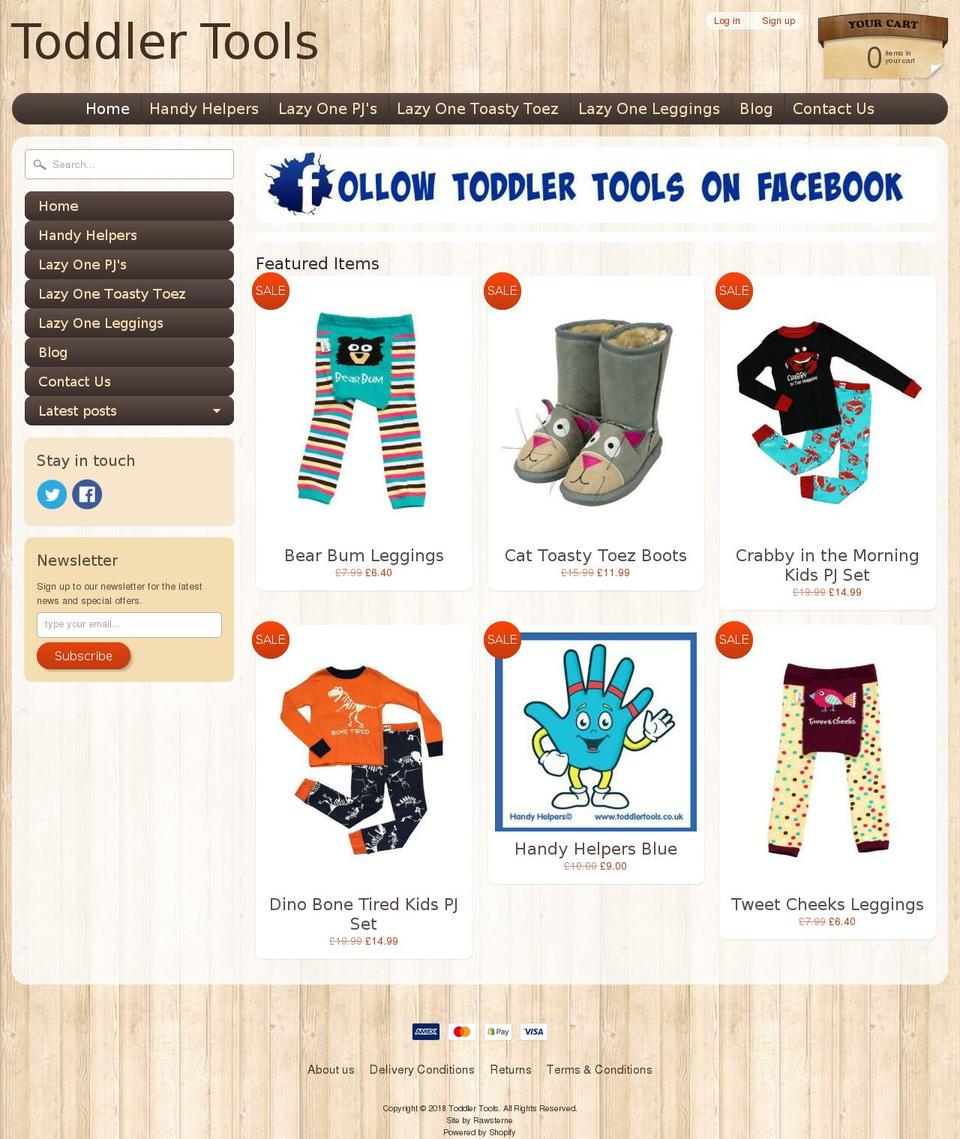 toddlertools.co.uk shopify website screenshot