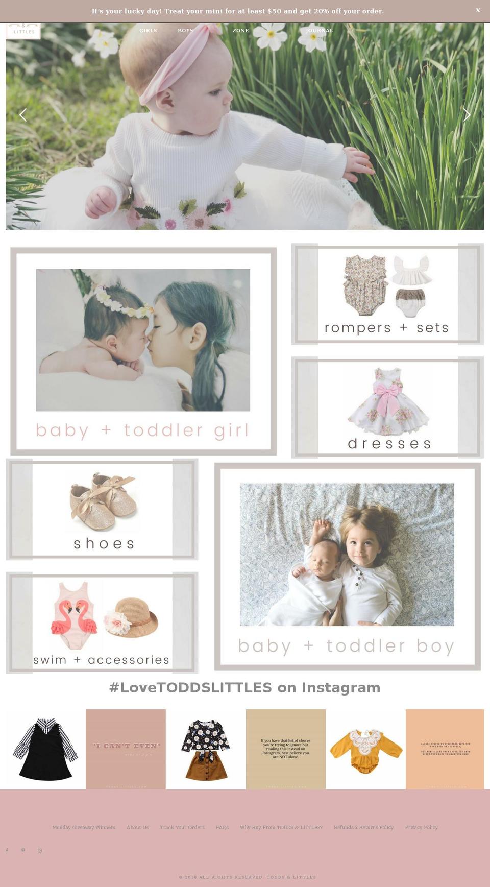 precise Shopify theme site example todds-littles.com