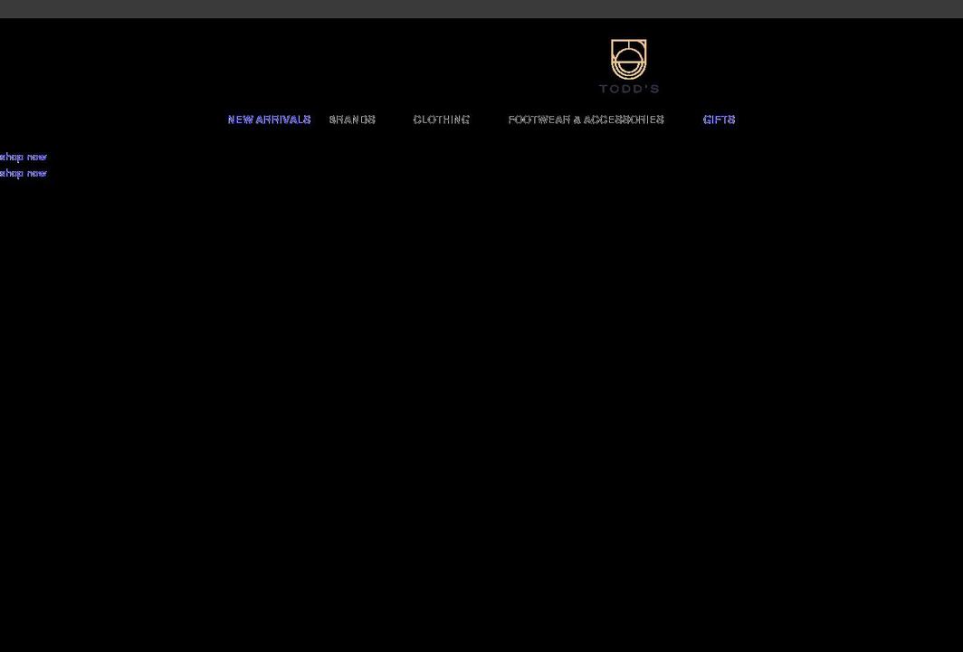 toddsmenswear.co.uk shopify website screenshot