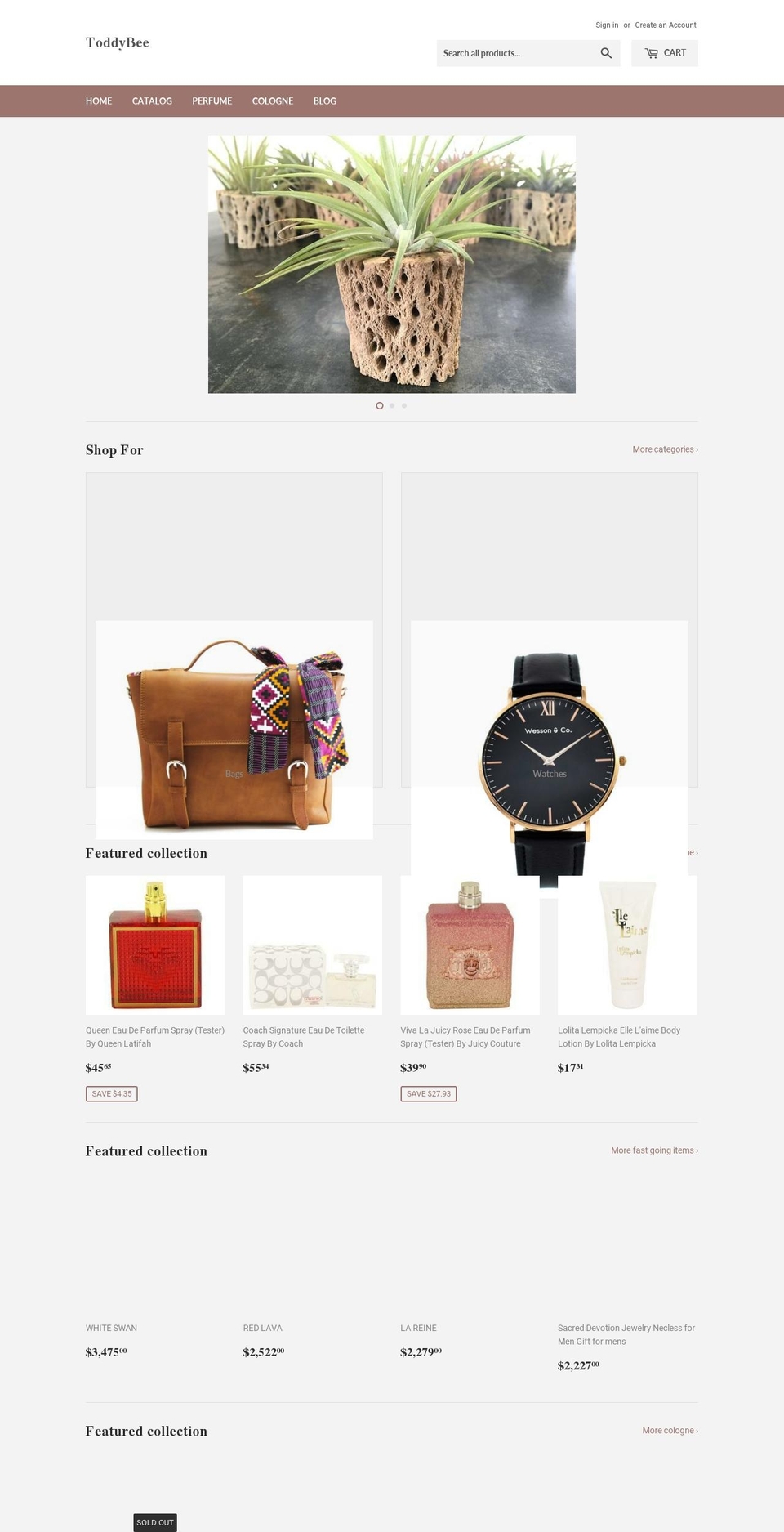 toddybee.com shopify website screenshot