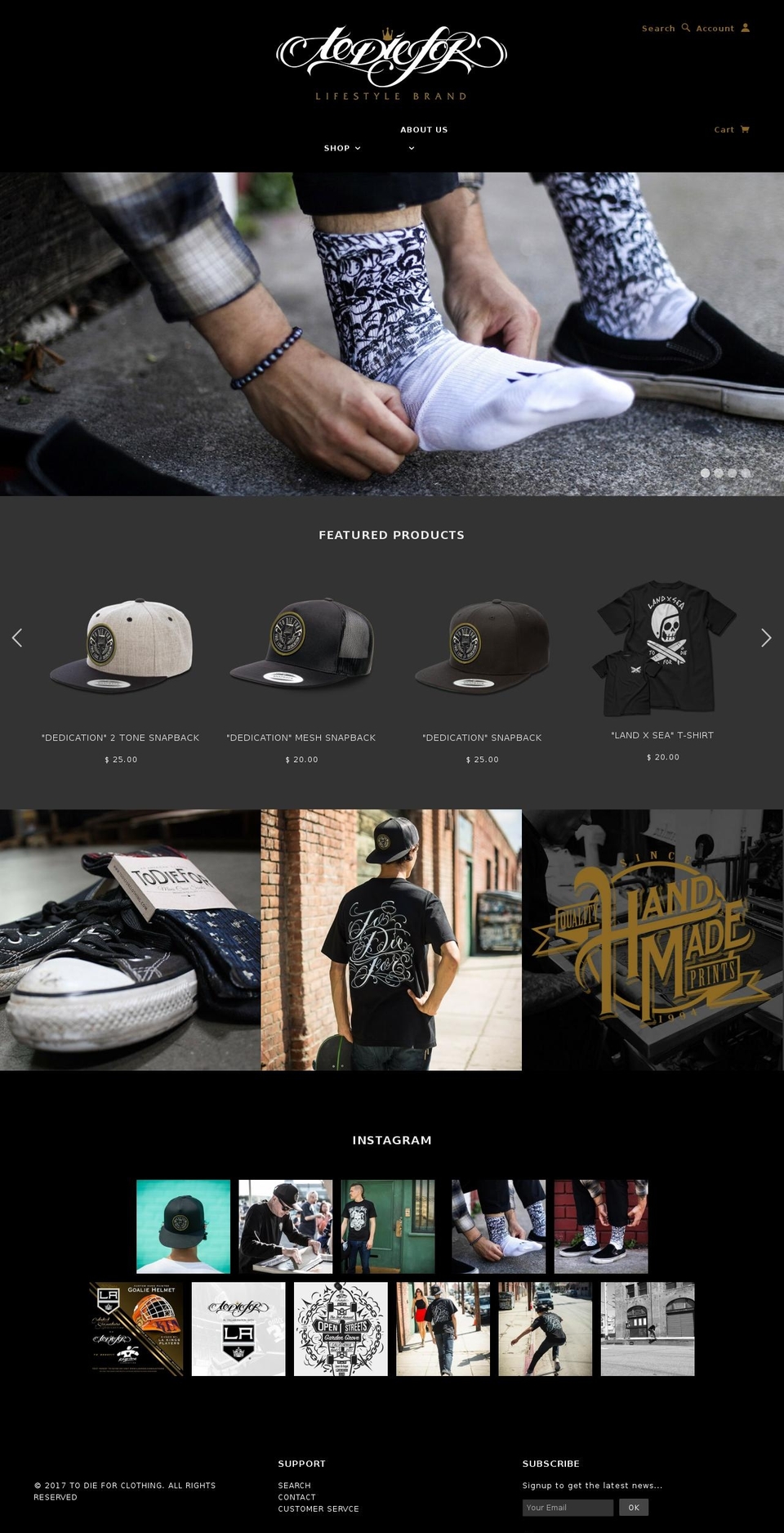 todieforshop.com shopify website screenshot