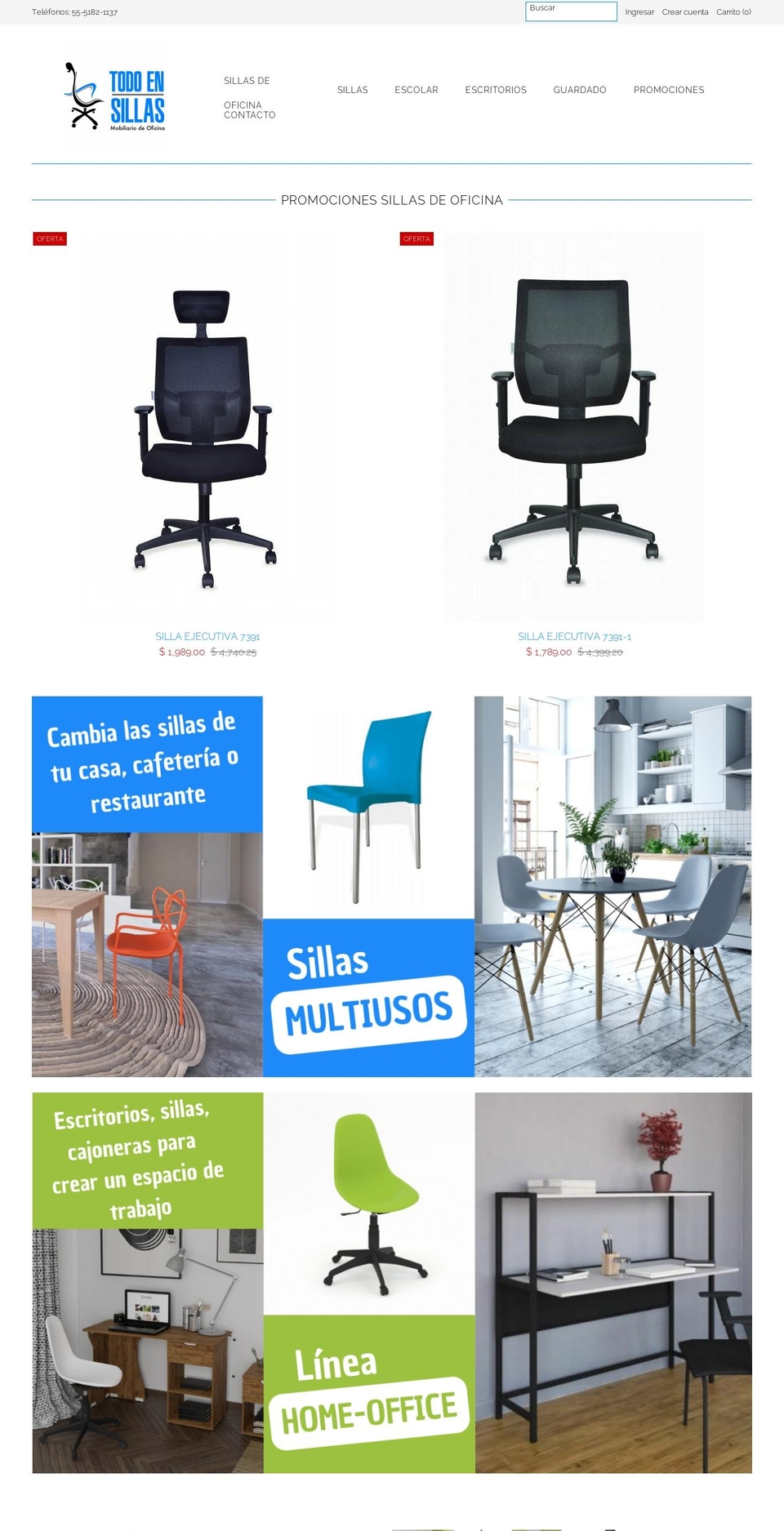 todoensillasymas.com — Shopify storefront screenshot