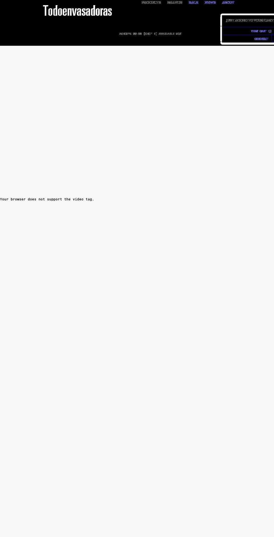 DARKSIDE - NOV Shopify theme site example todoenvasadoras.com