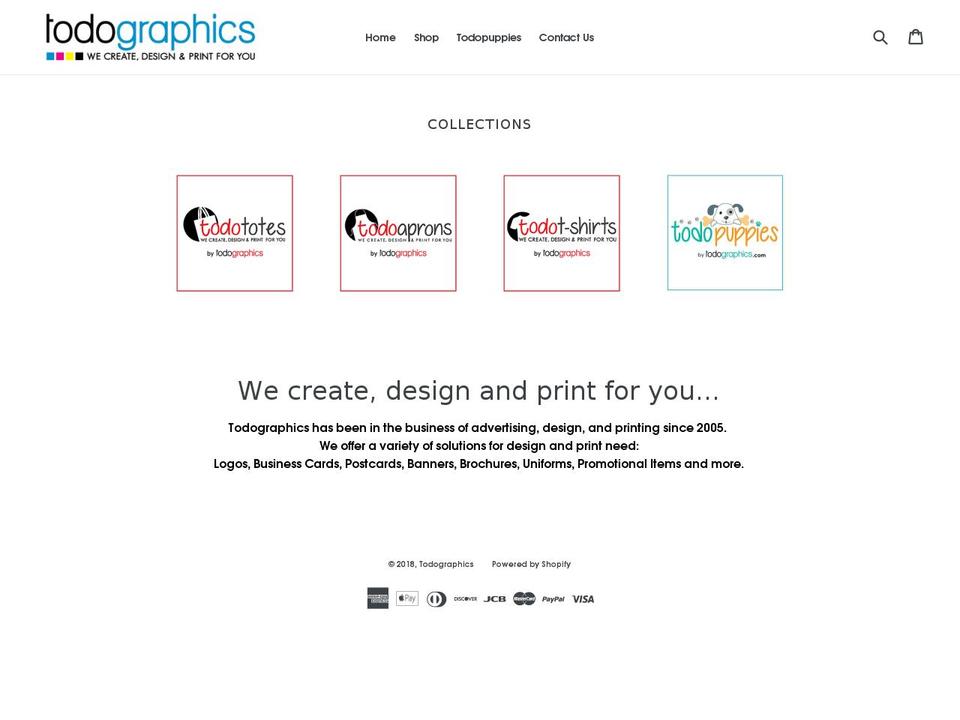 todographics.com — Shopify storefront screenshot