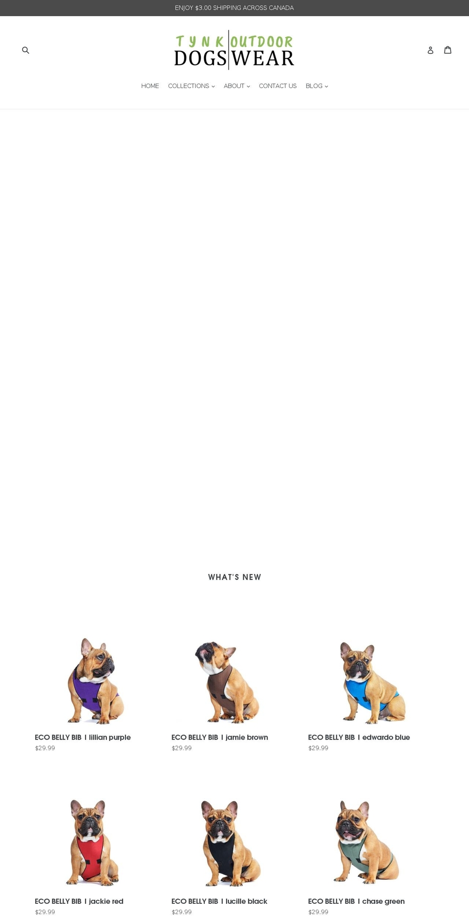 todogswear.ca shopify website screenshot