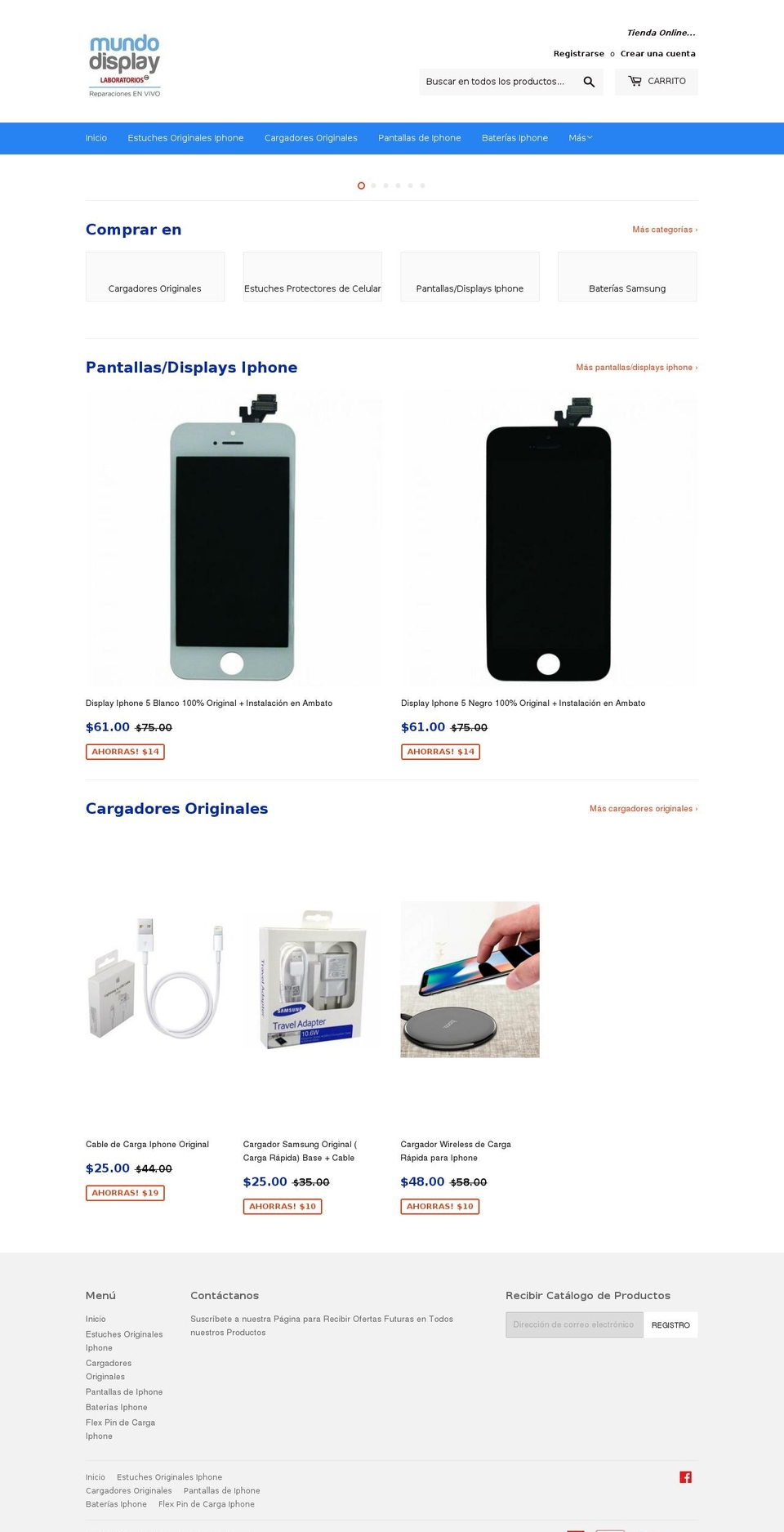 todoparamicelular.net shopify website screenshot
