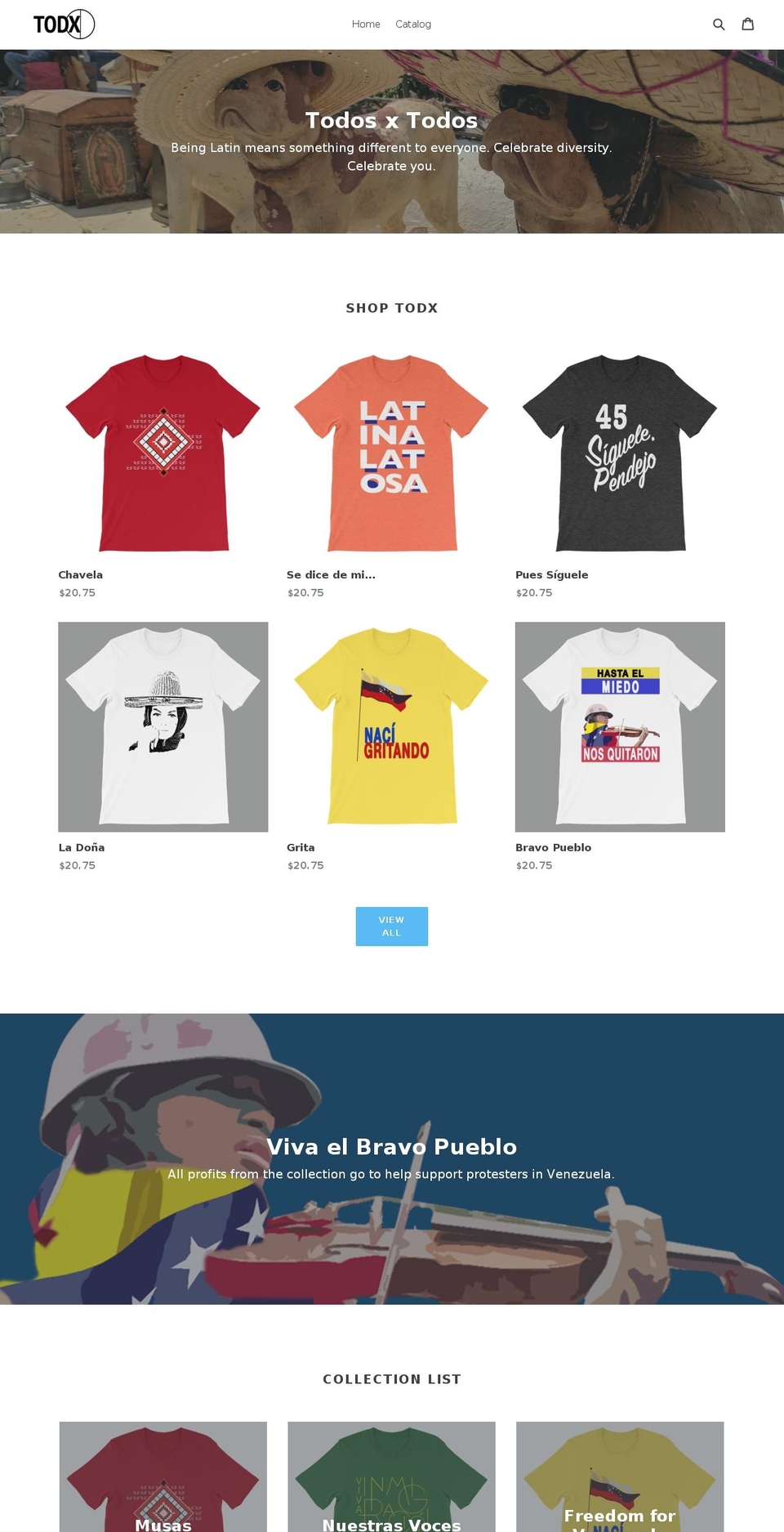 todxstore.com — Shopify storefront screenshot