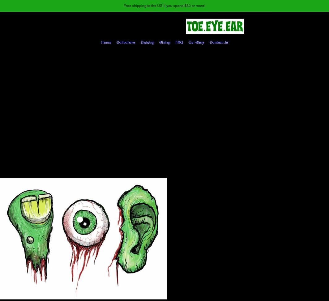 toeeyeear.com shopify website screenshot