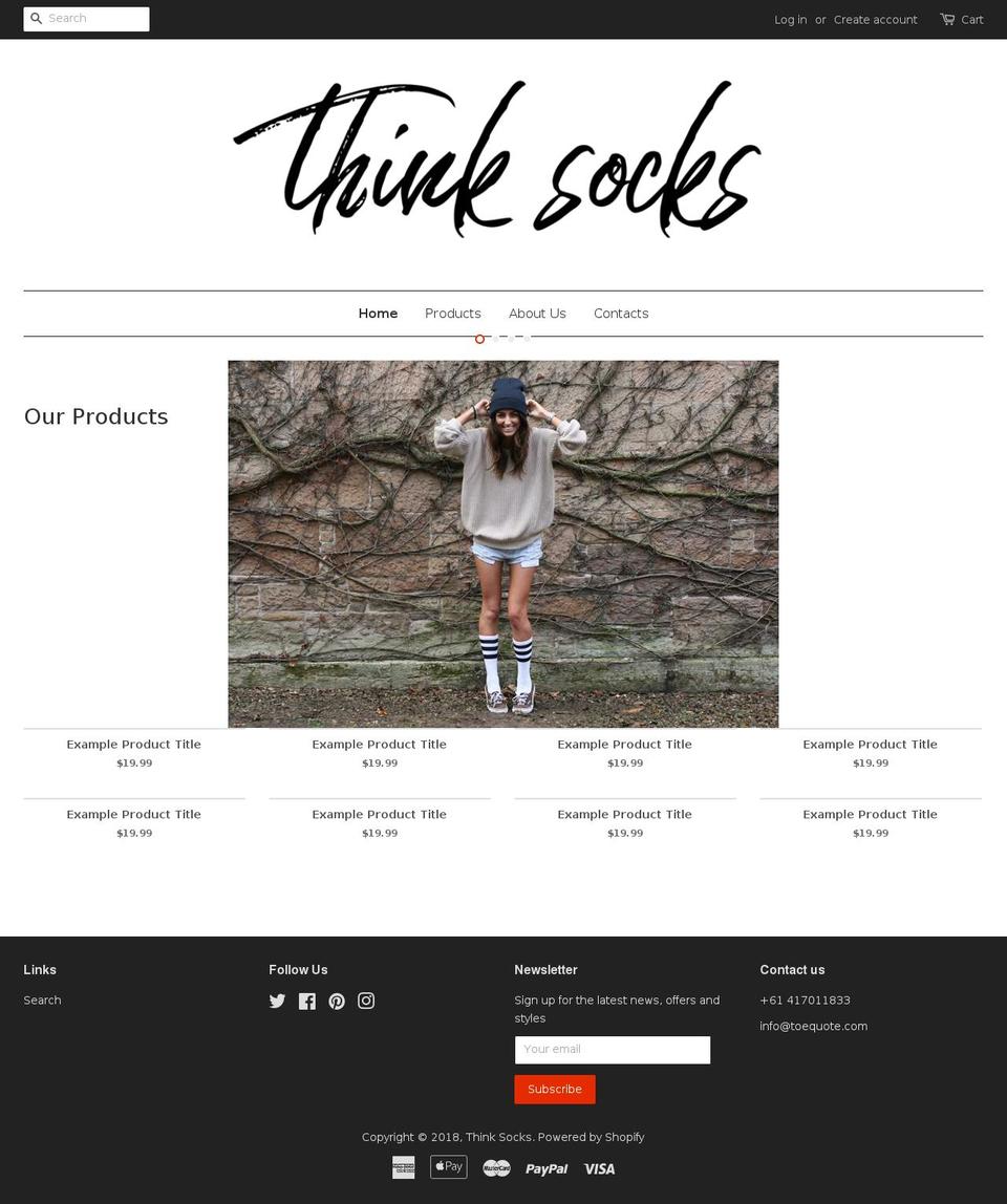 toequote.com — Shopify storefront screenshot