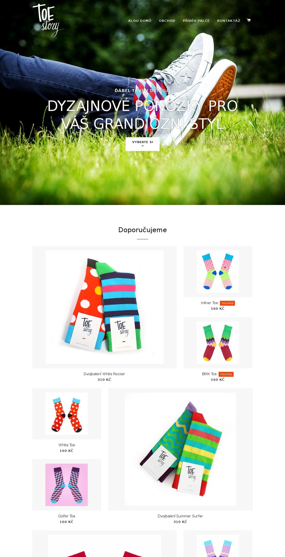 toestory.cz shopify website screenshot