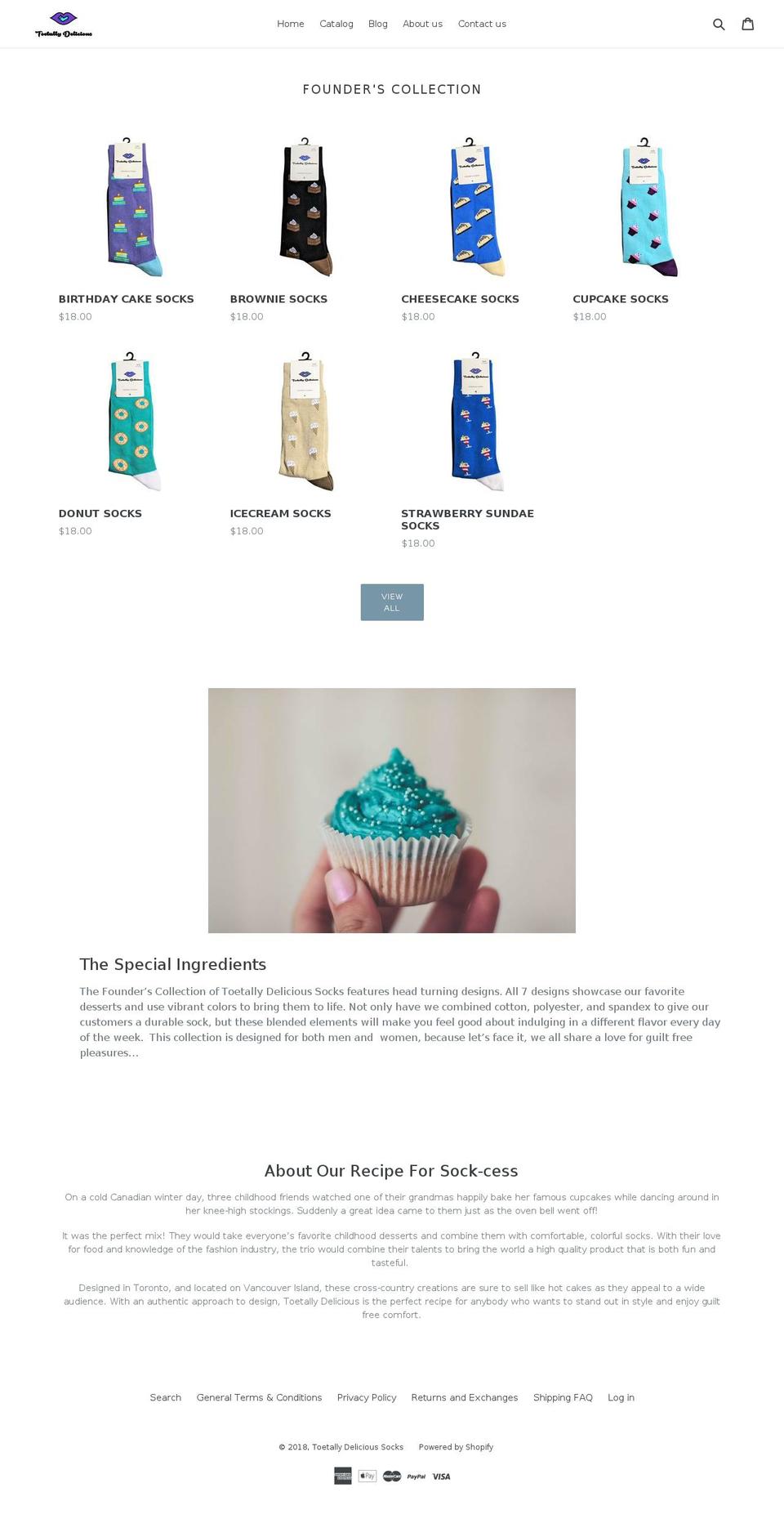 toetallydelicious.com — Shopify storefront screenshot