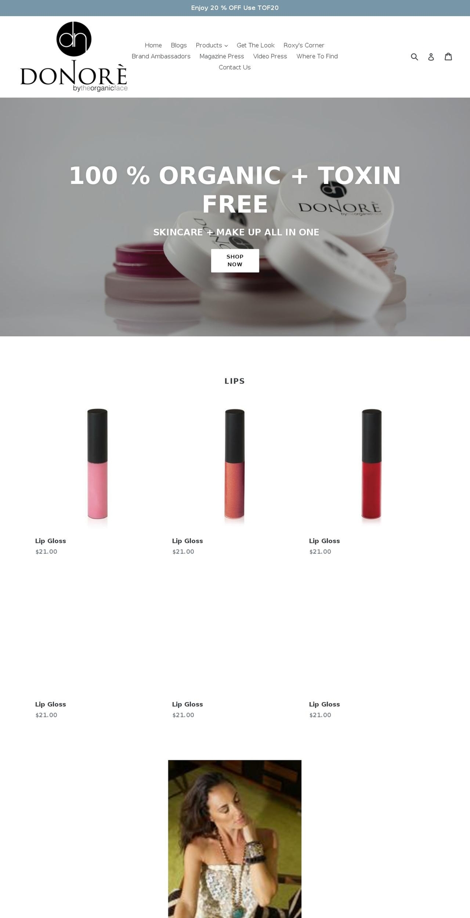 tofcosmetics.com — Shopify storefront screenshot