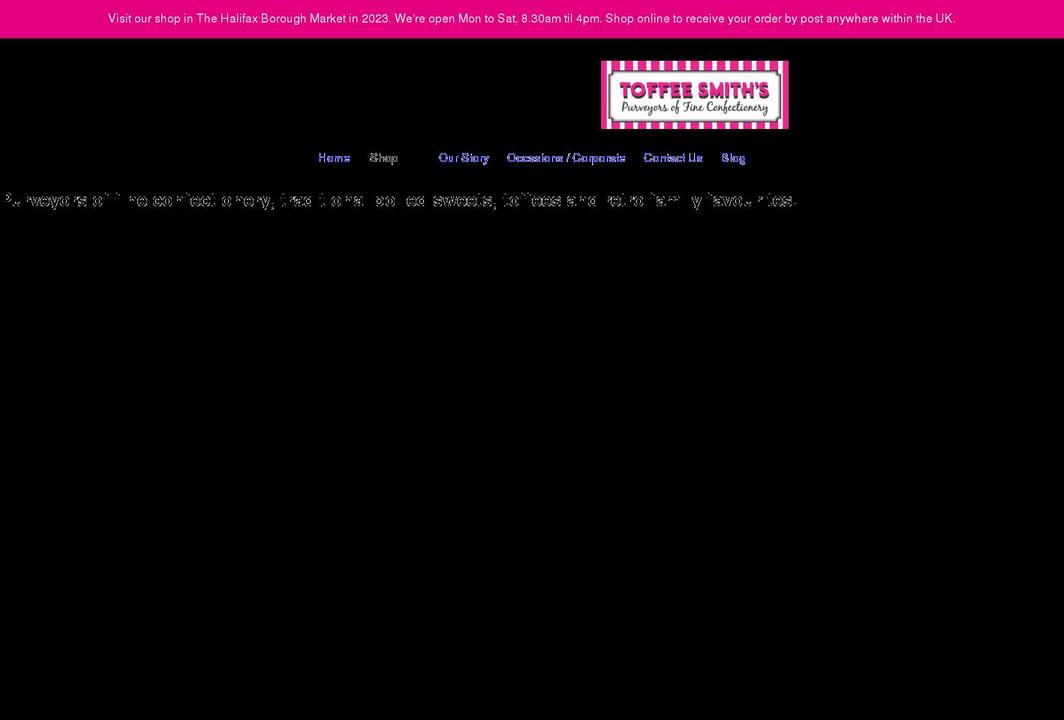 toffeesmiths.com shopify website screenshot