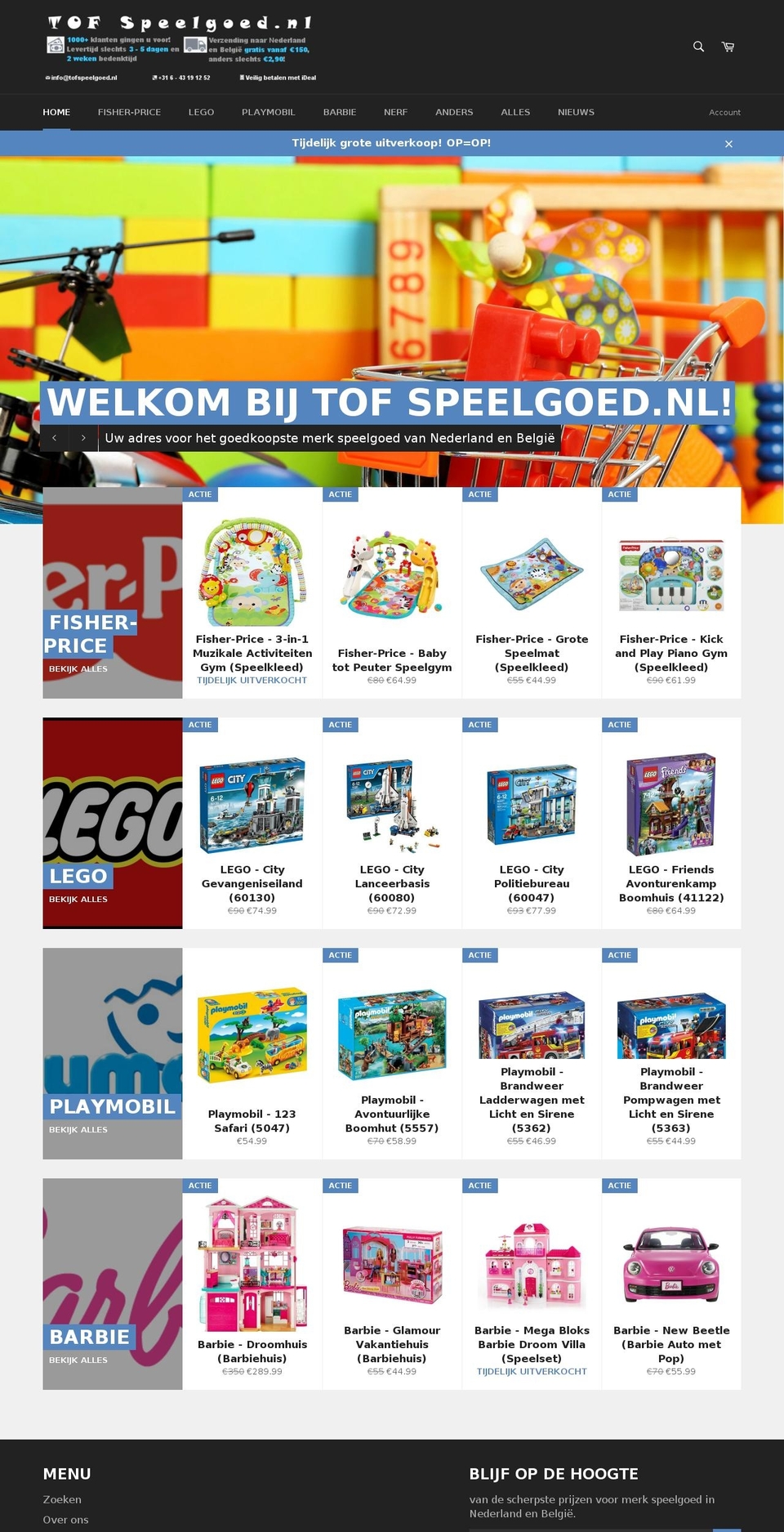 tofspeelgoed.nl shopify website screenshot