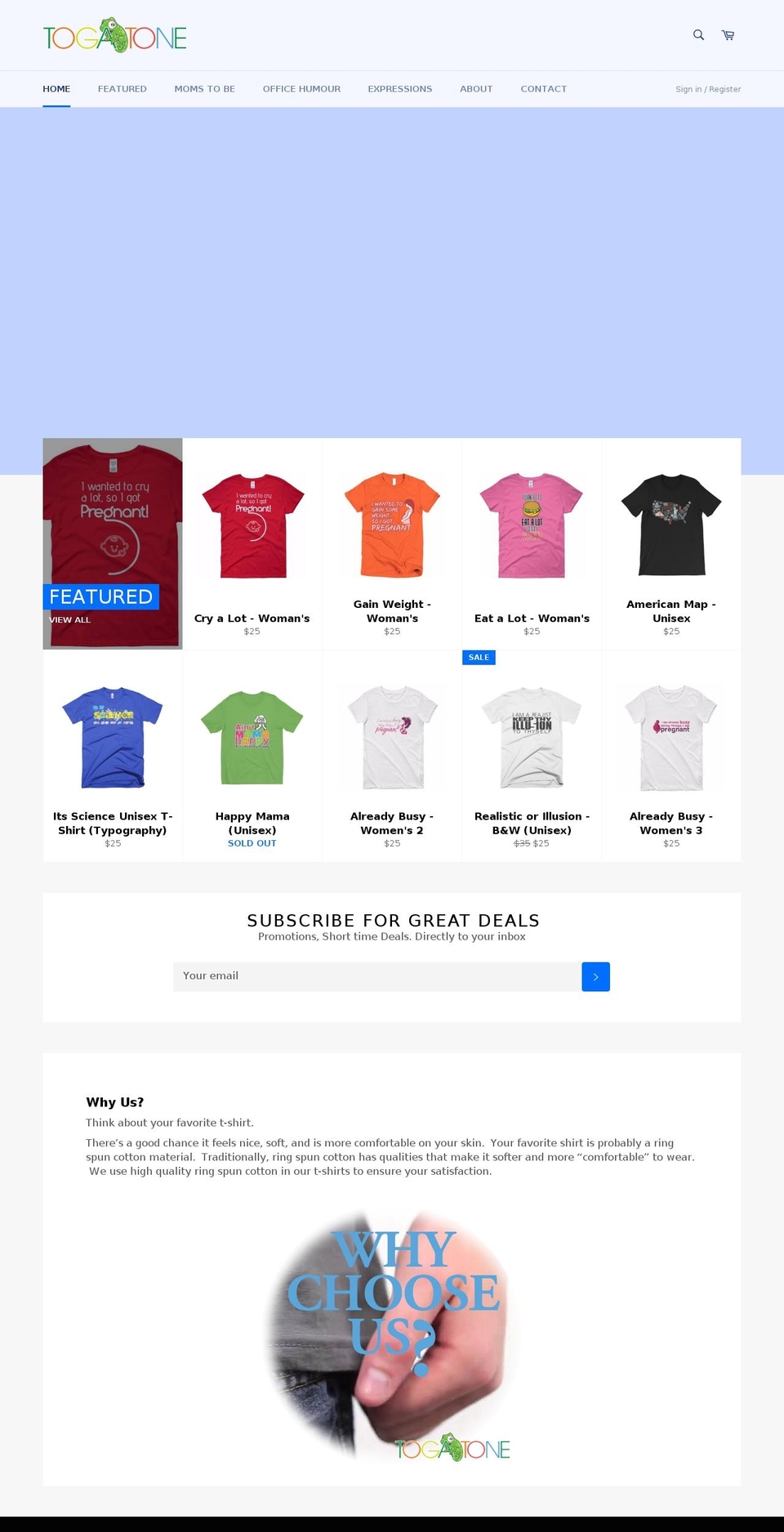 togatone.com — Shopify storefront screenshot