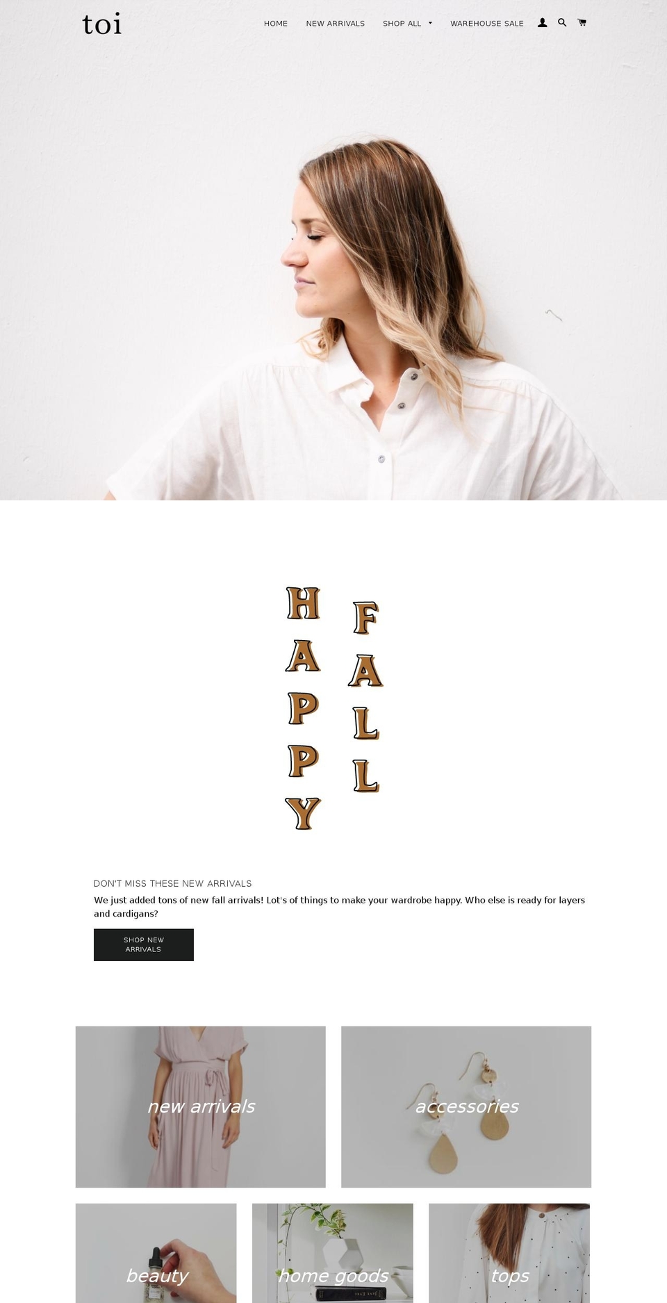 toiboutique.com — Shopify storefront screenshot