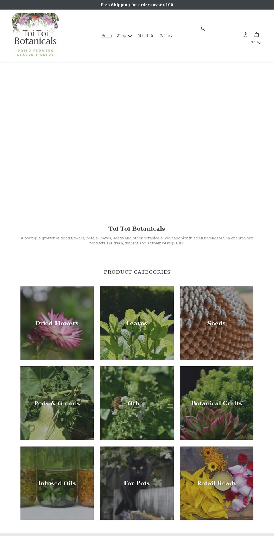 toitoi.co.nz shopify website screenshot