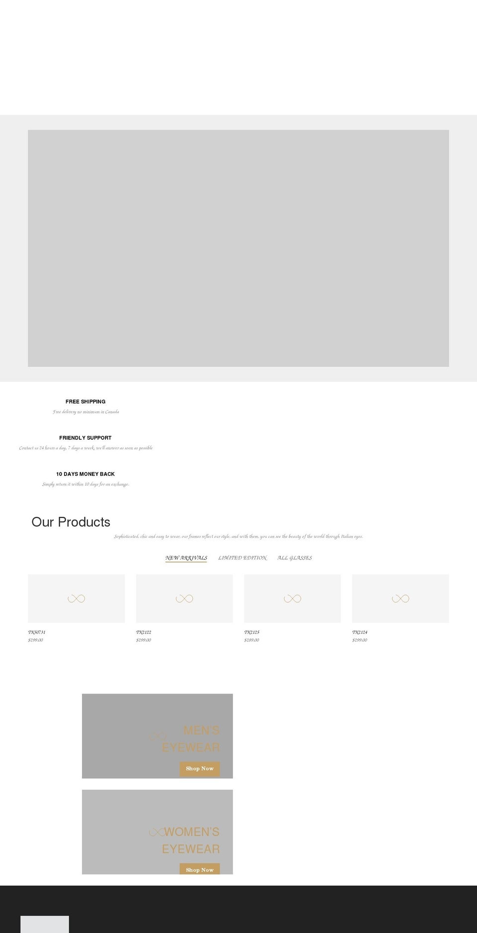 tokadoeyewear.com shopify website screenshot