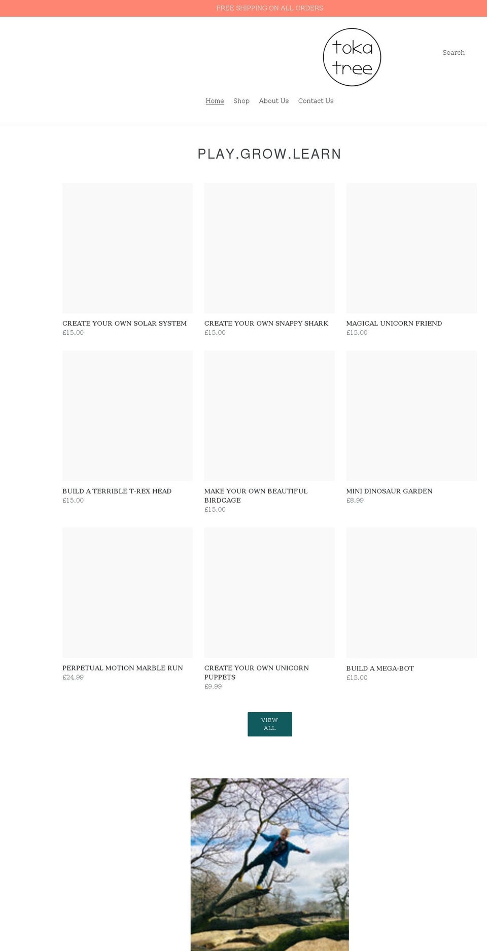 tokatree.com shopify website screenshot