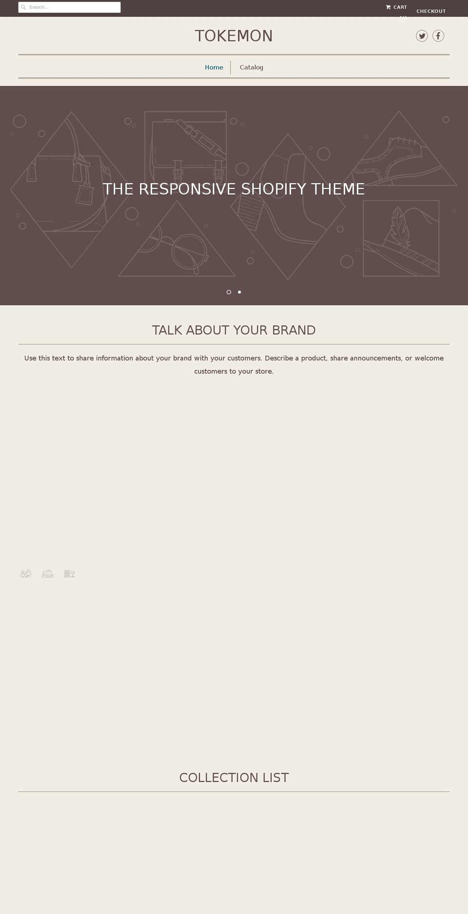 tokemon.com shopify website screenshot