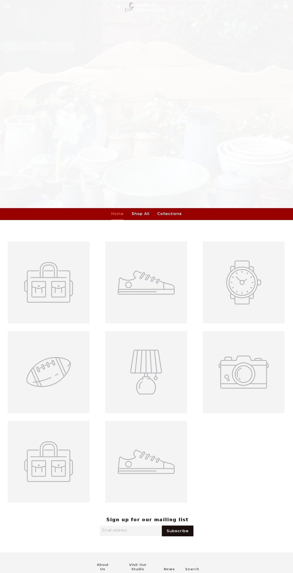 tokheim-stoneware.com shopify website screenshot