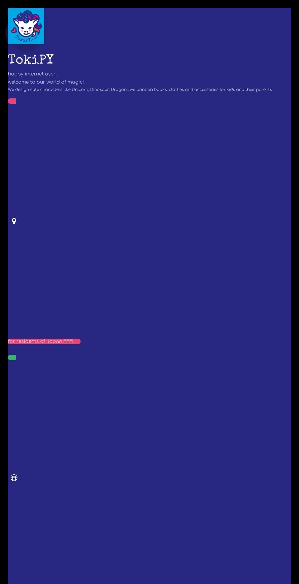 tokipy.com — Shopify storefront screenshot