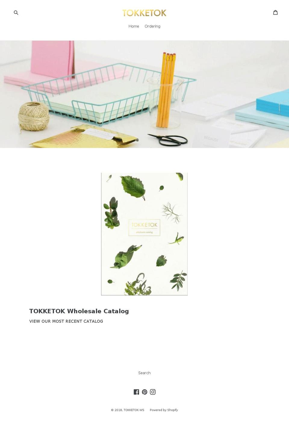 tokketok-ws.com — Shopify storefront screenshot