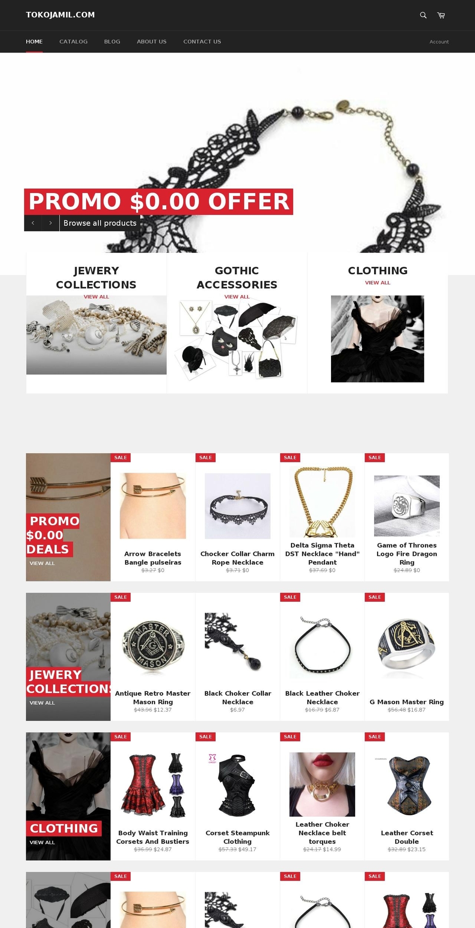 tokojamil.com shopify website screenshot
