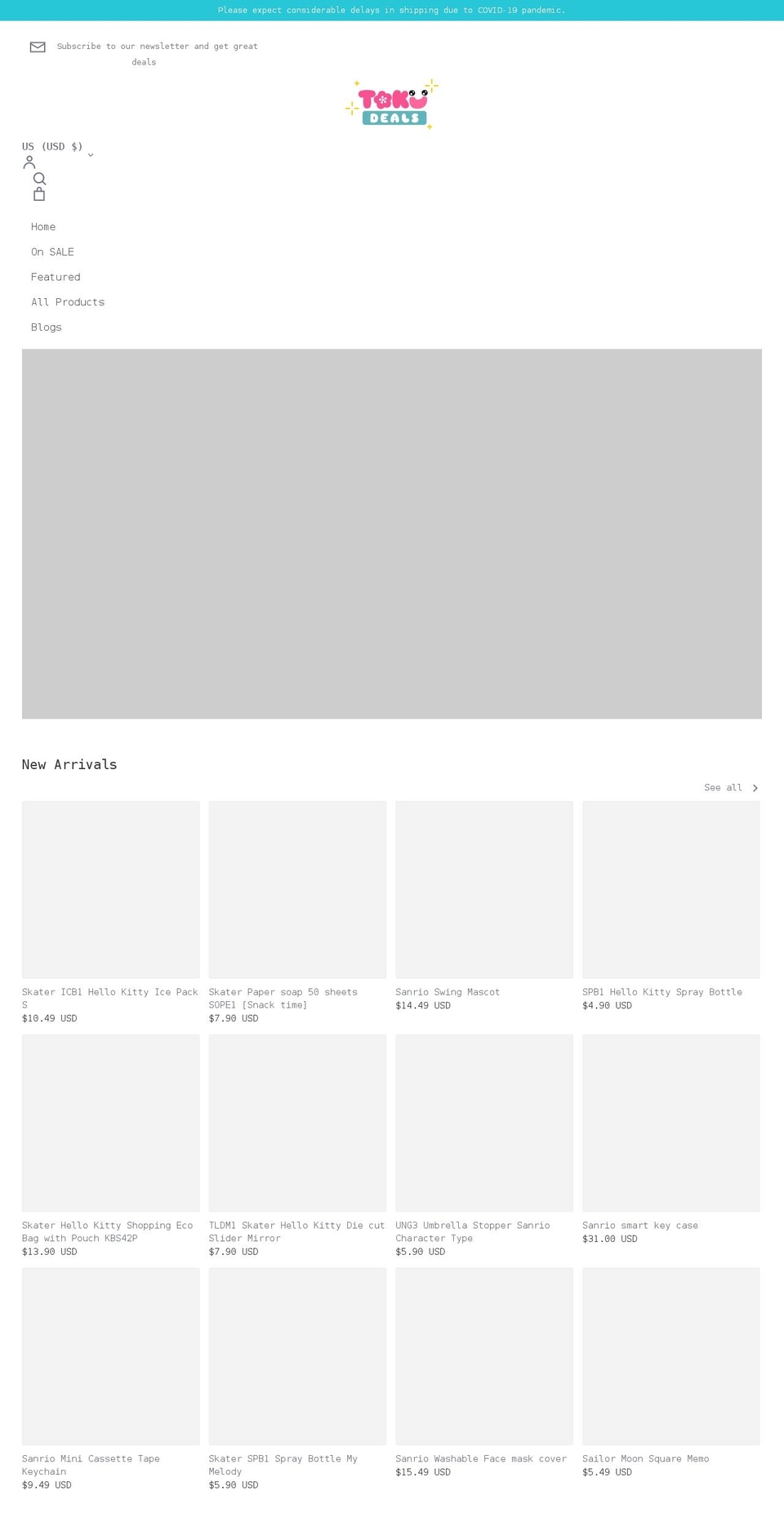 tokudeals.com shopify website screenshot