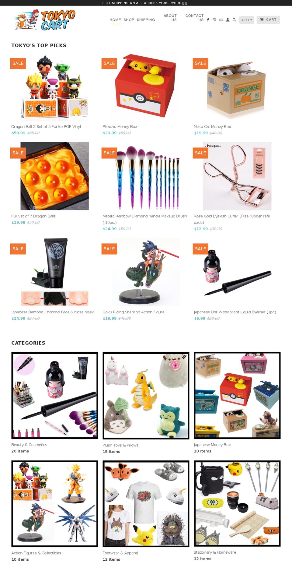 tokyocart.com — Shopify storefront screenshot